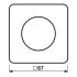 Abdeckung mit Drehknopf CD 1740 SW