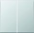 Steuertaste Standard 2-fach AL 1702 aluminium