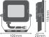 LED-Fluter FLCOMPV10W830SYM100W