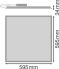 LED-Panel M600 PLCOMP600V33W865U19