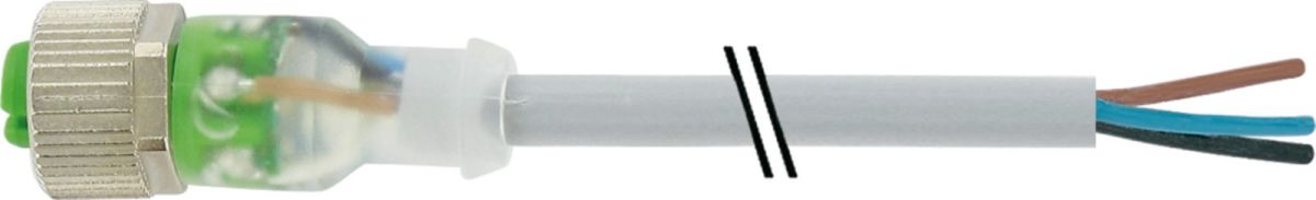 Buchse M12 gerade 3m LED 7000-12261-2330300