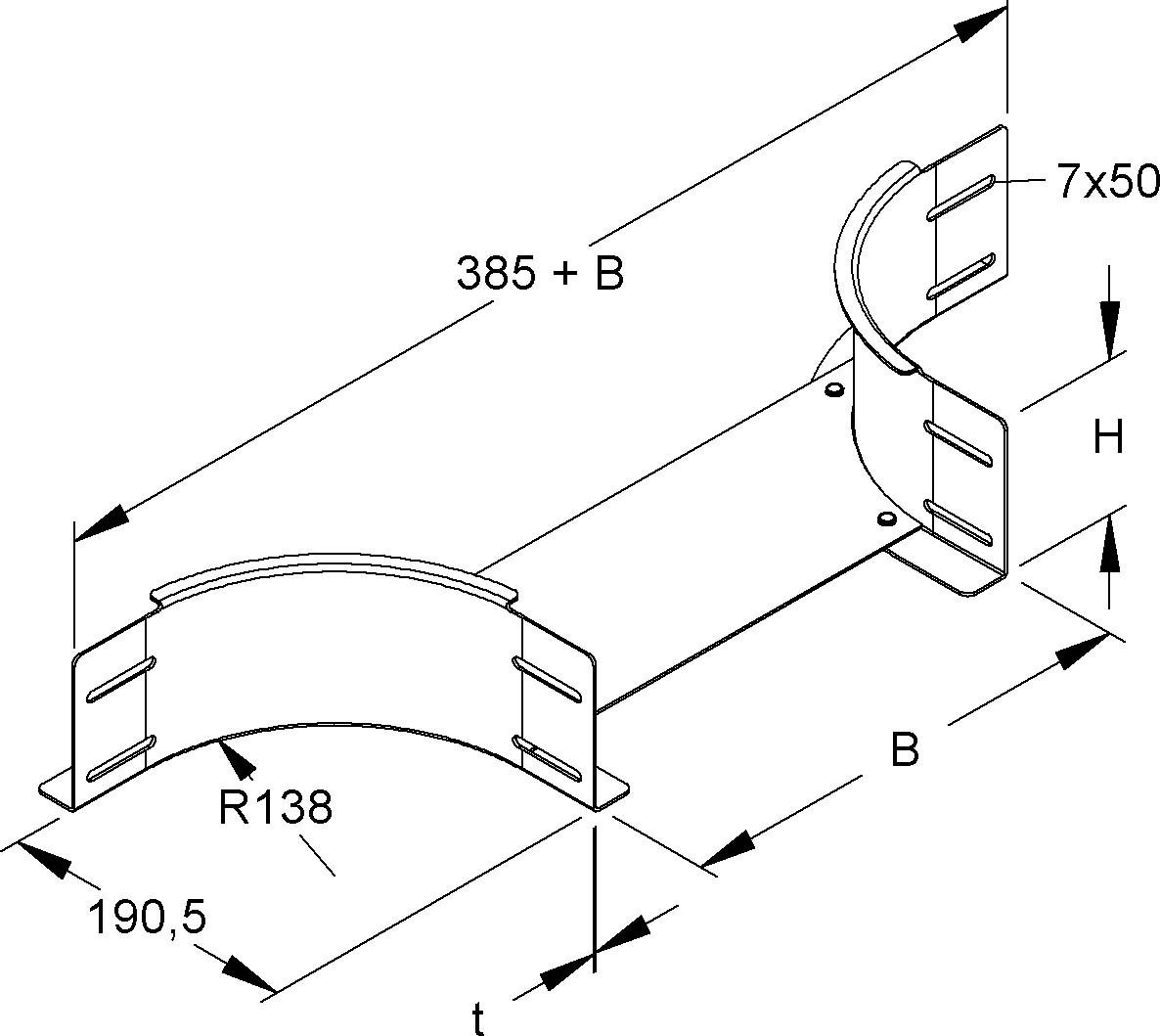 Anbau T-Stück für KR RTAS 100.200 S