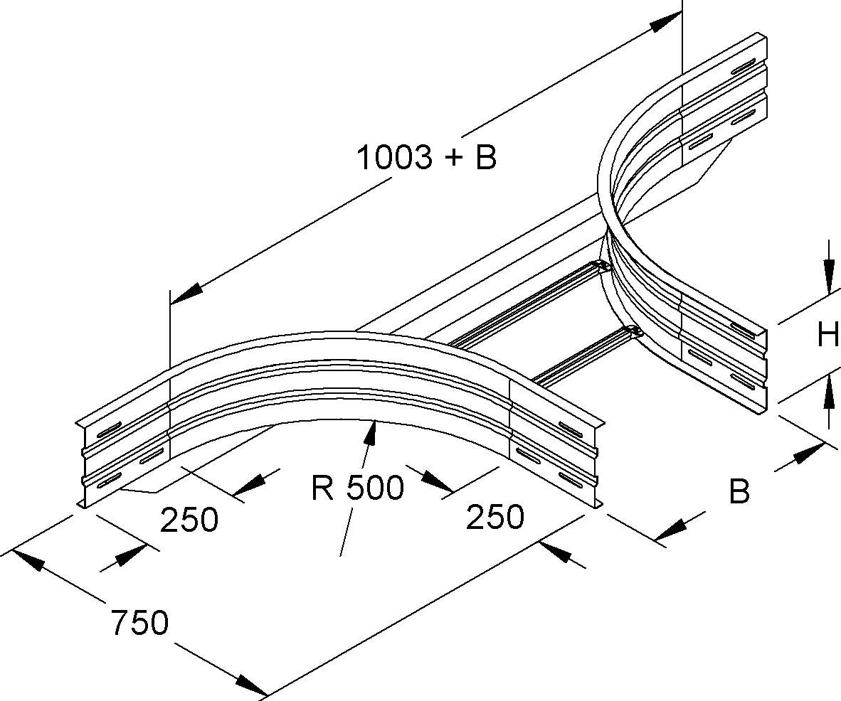 Anbau-T-Stück WSTAR 200.500 F