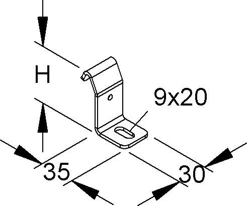 Auslegerklammer KRRA 55 F