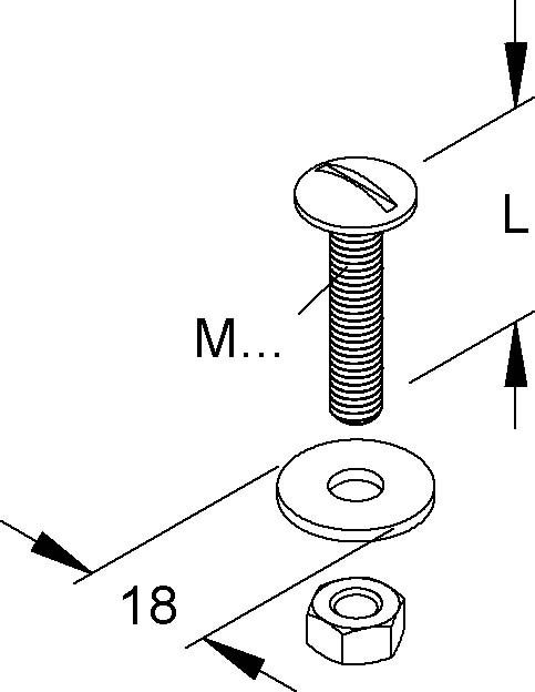 Becherschraube M6 BKM 6X30 E4