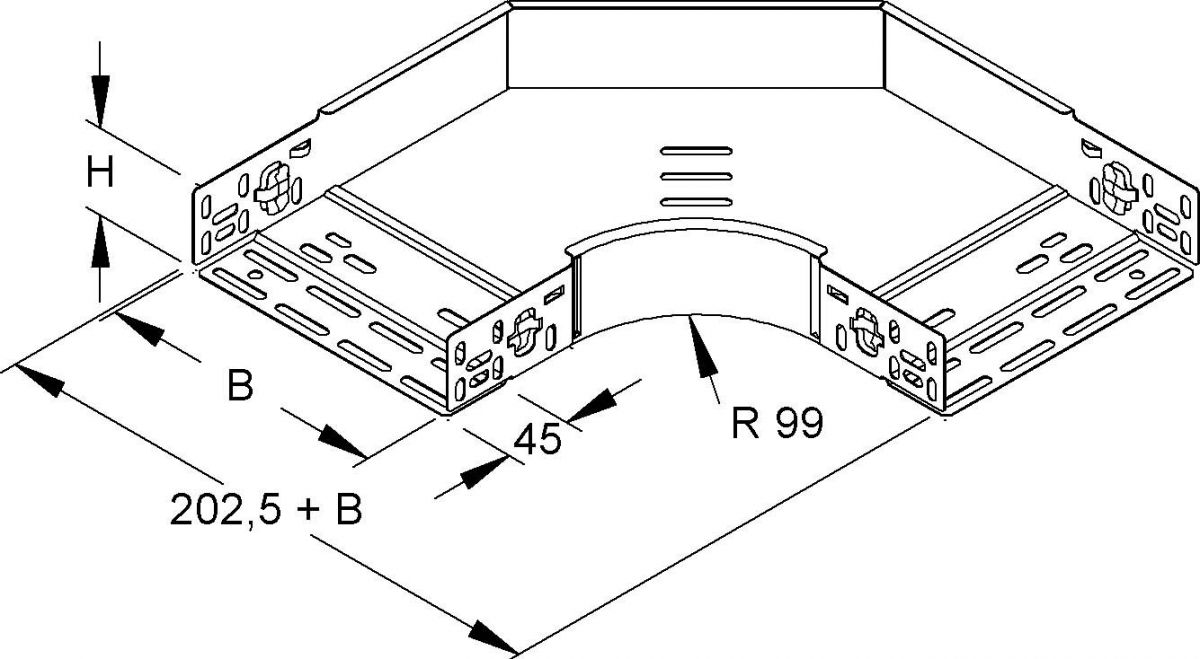Bogen 90Gr. RESC 60.500 S
