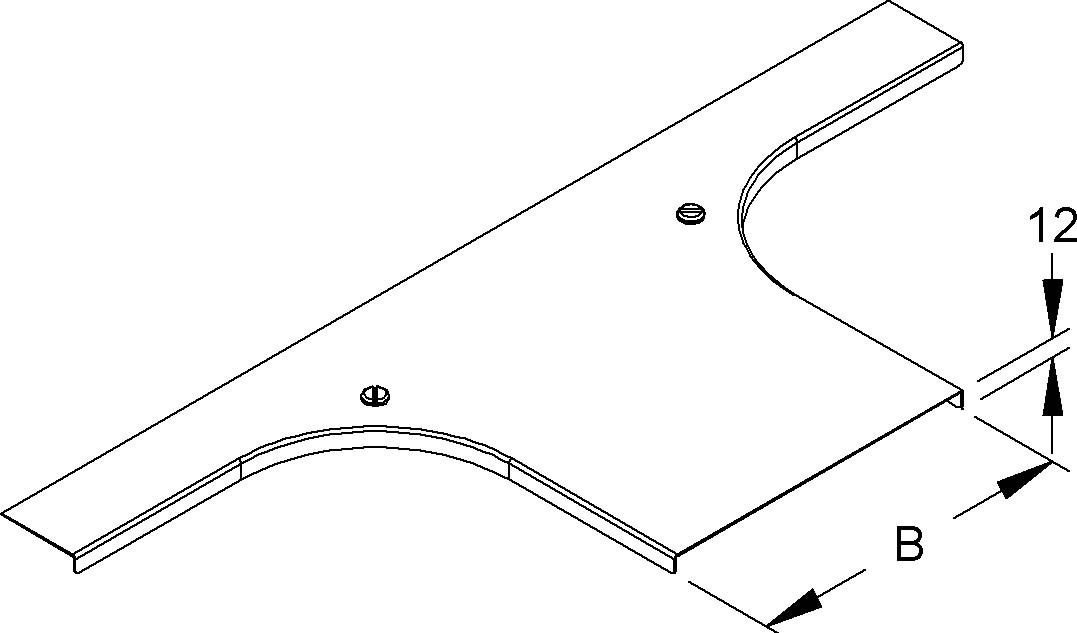 Deckel für Anbau-T-Stück RTACDV 500 S