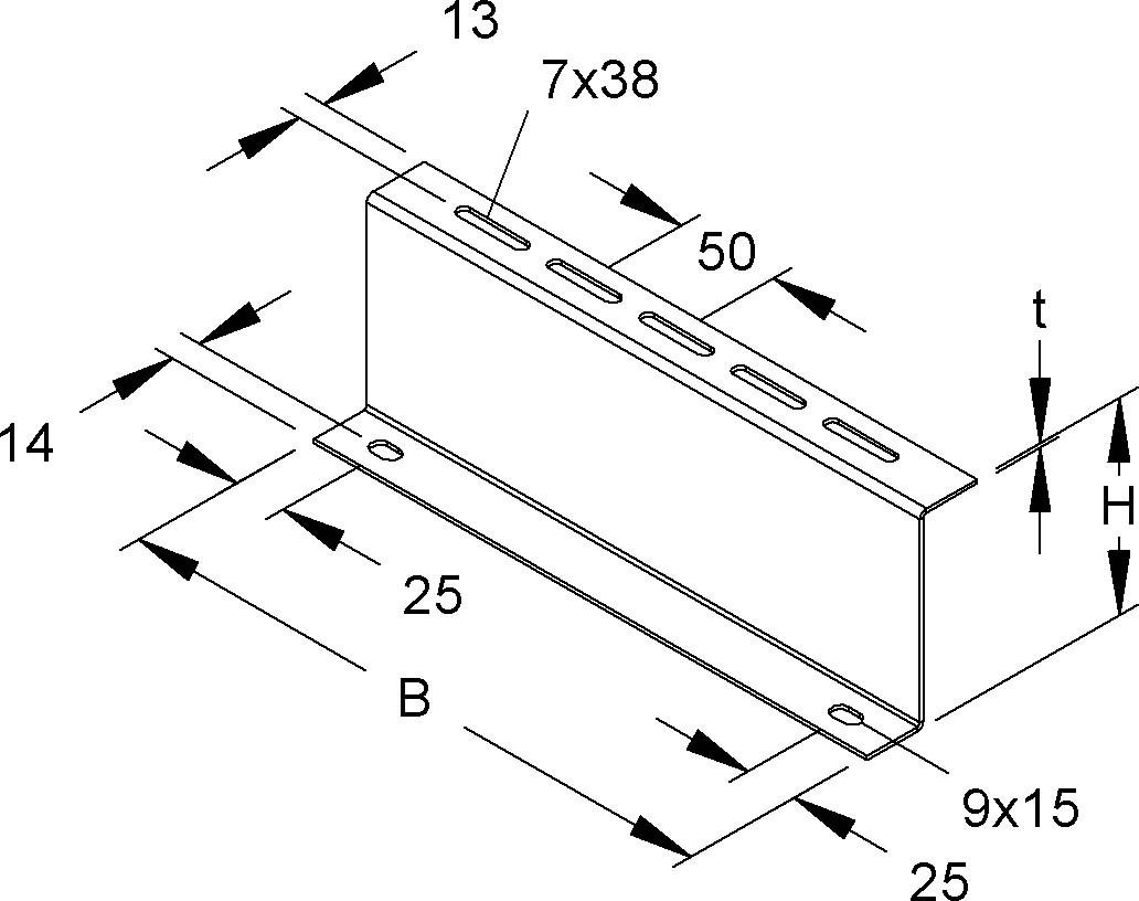 Distanzprofil RZP 100/550 S