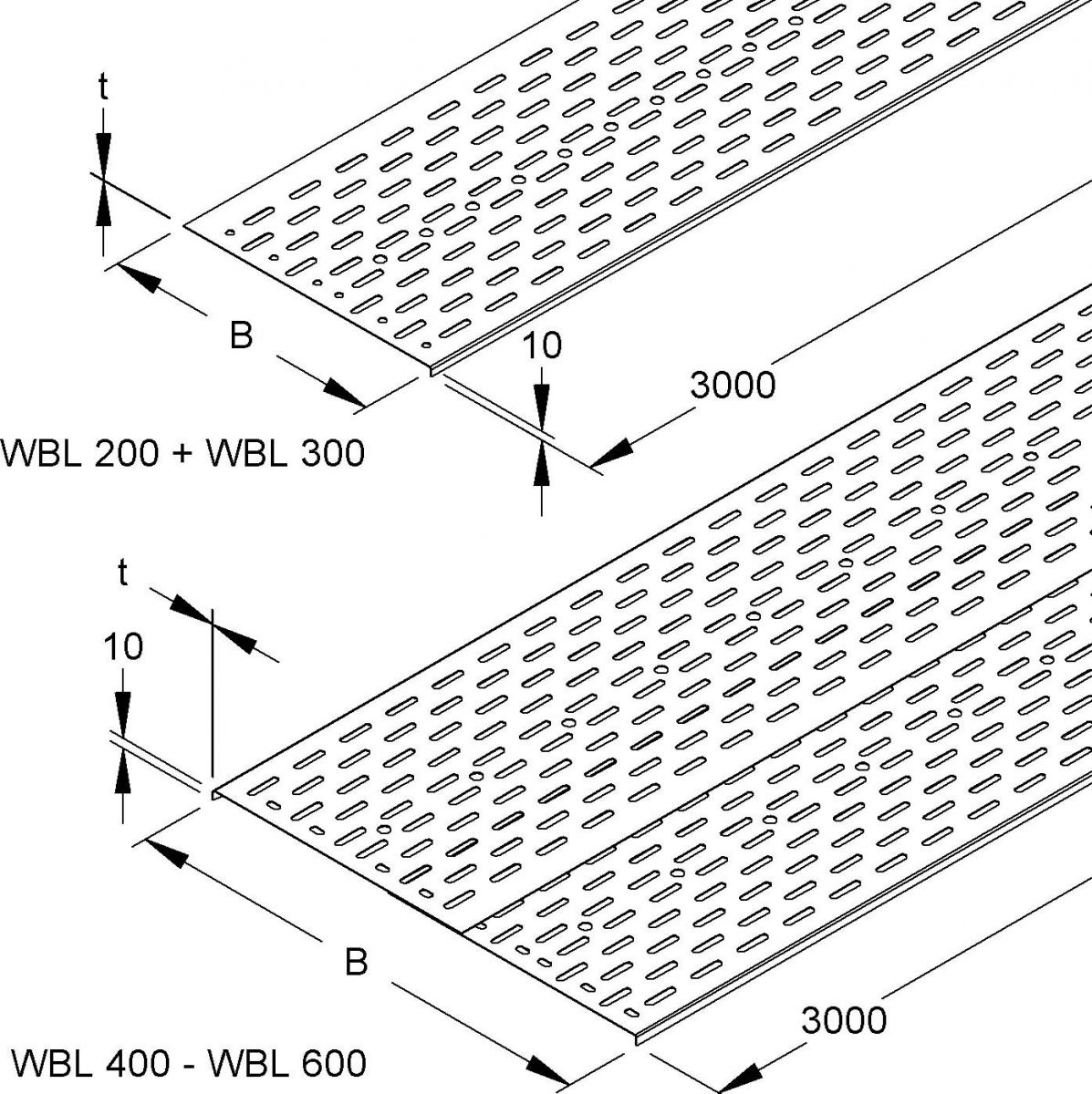 Einlegeblech WBL 500 F