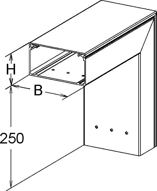 GFK-Außeneck 90Gr. LFGAC 80.150