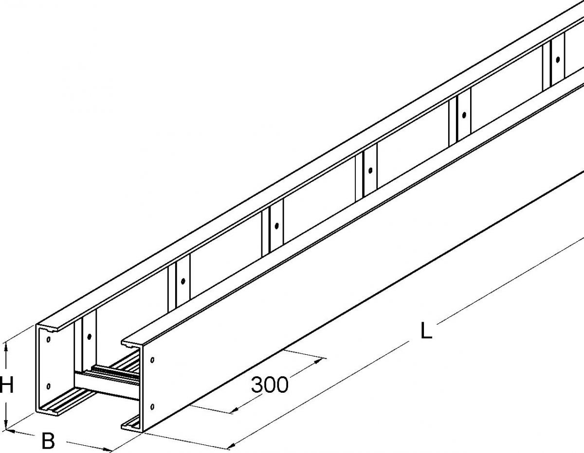 GFK-Kabelleiter UL 150.200/3