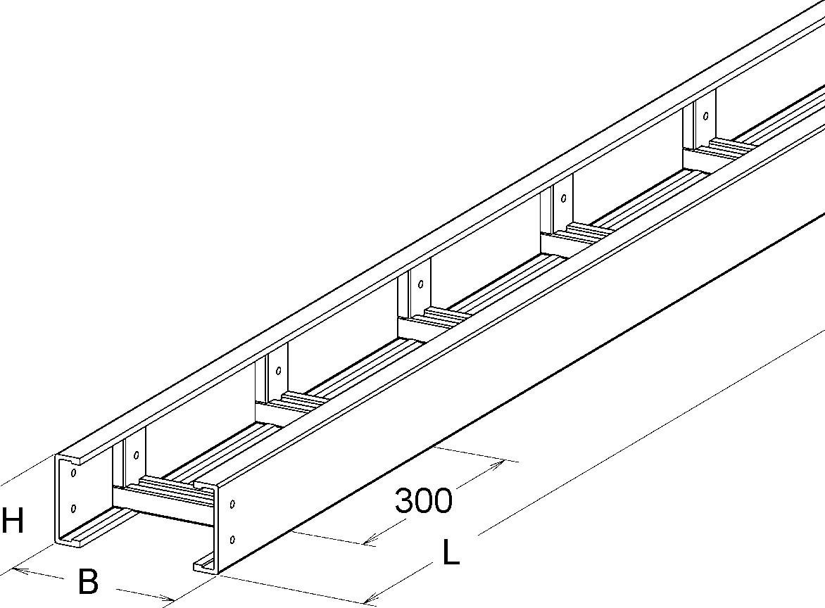 GFK-Kabelleiter ULL 100.700/3