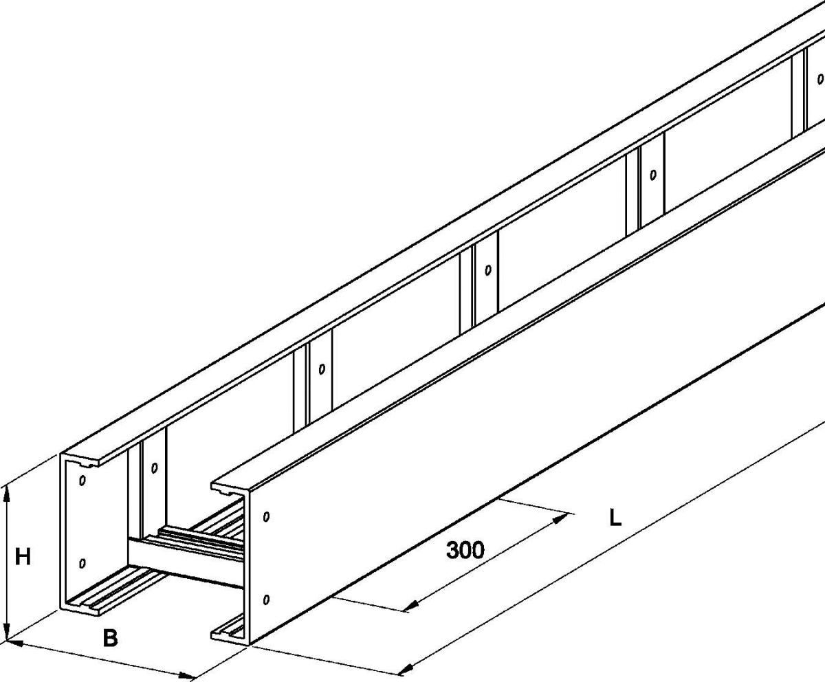 GFK-Kabelleiter ULL 150.400/3