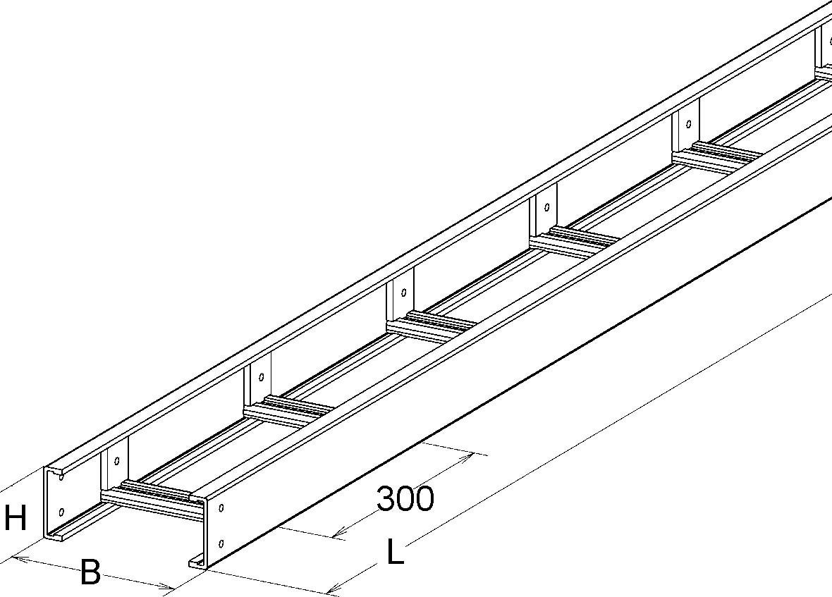 GFK-Kabelleiter ULL 80.150/3