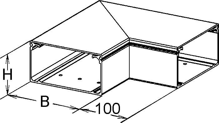 GFK-Vertikaleck 90Gr. LFGWC 40.060