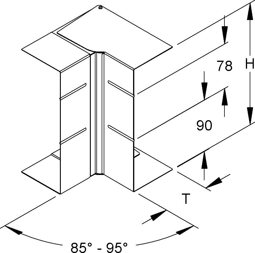 GK-Inneneck 90Gr. GKIV 213A78T80 W