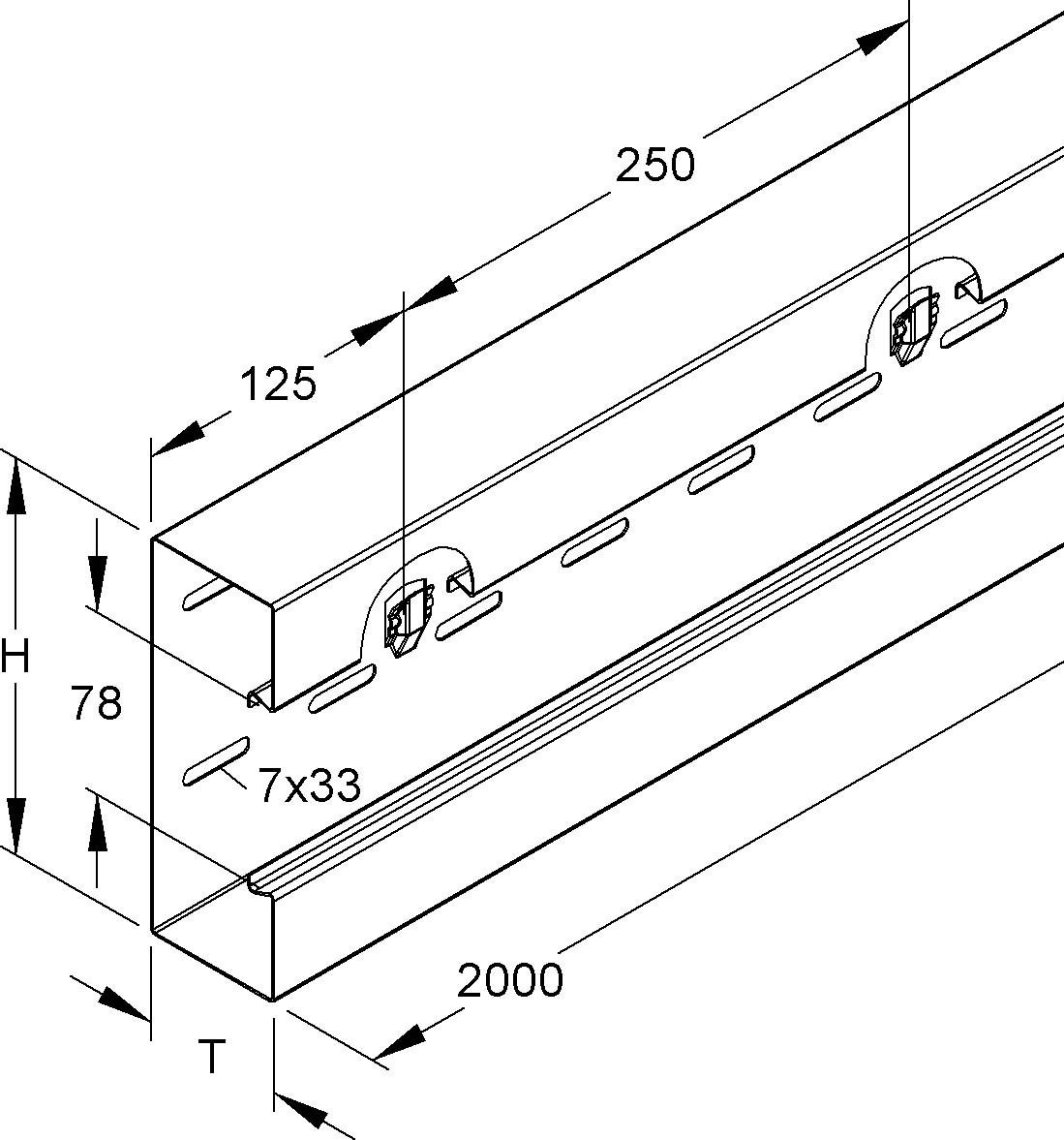 GK-Unterteil einzügig GKU 213-78T60 WA