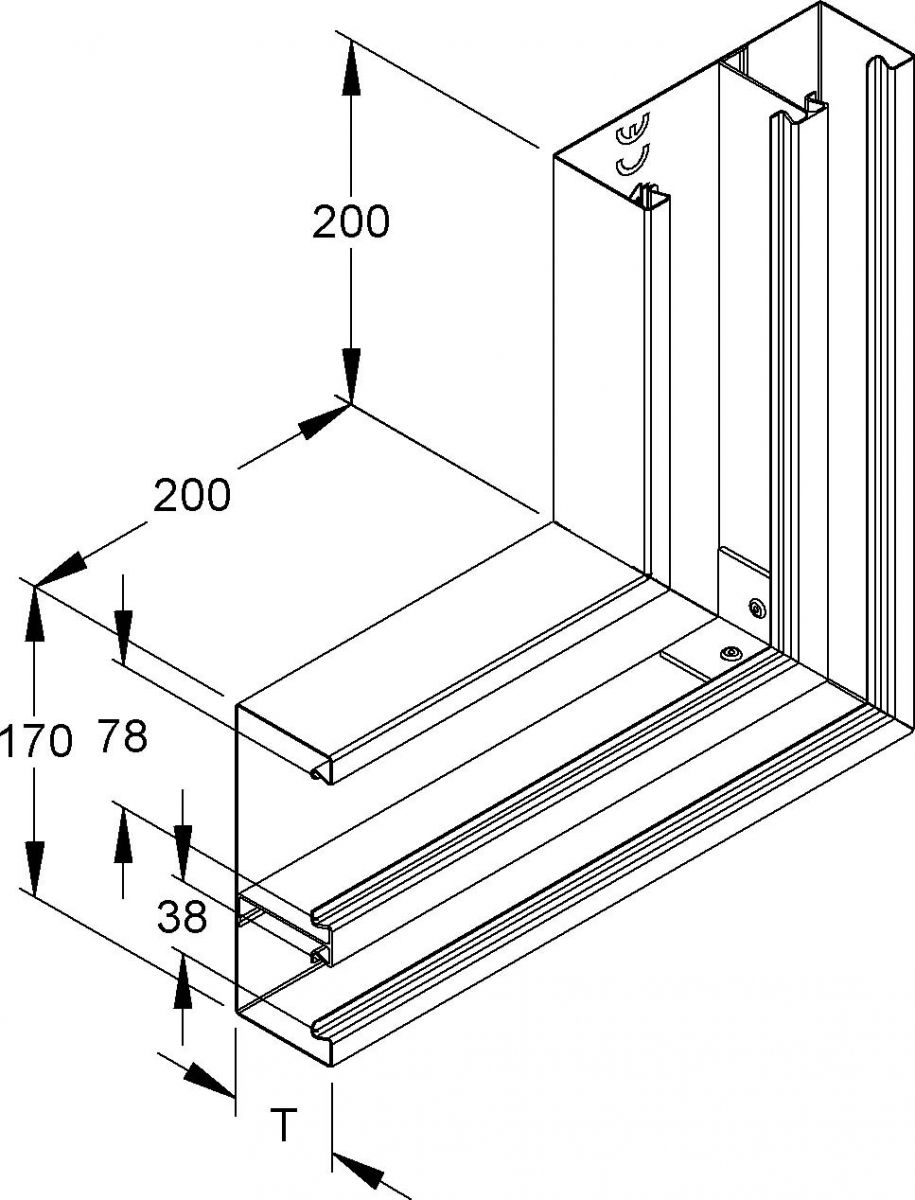 GK-Vertikaleck 90Gr. DKVO 170-78T60 WA