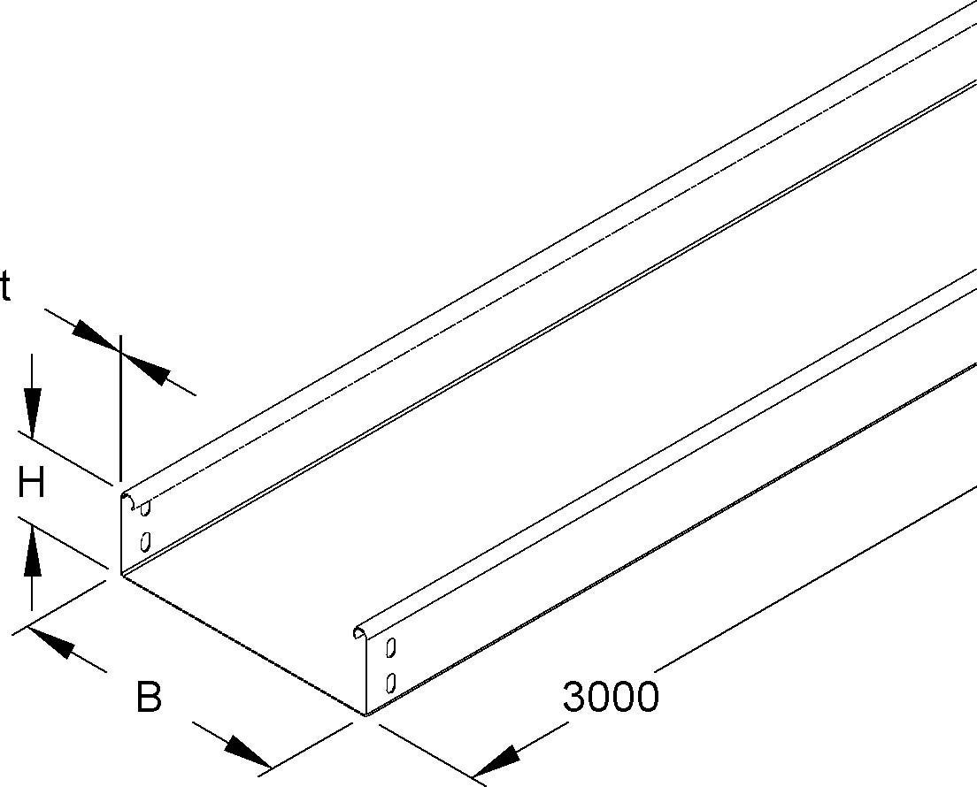 Kabelrinne RLU 60.100 F OV