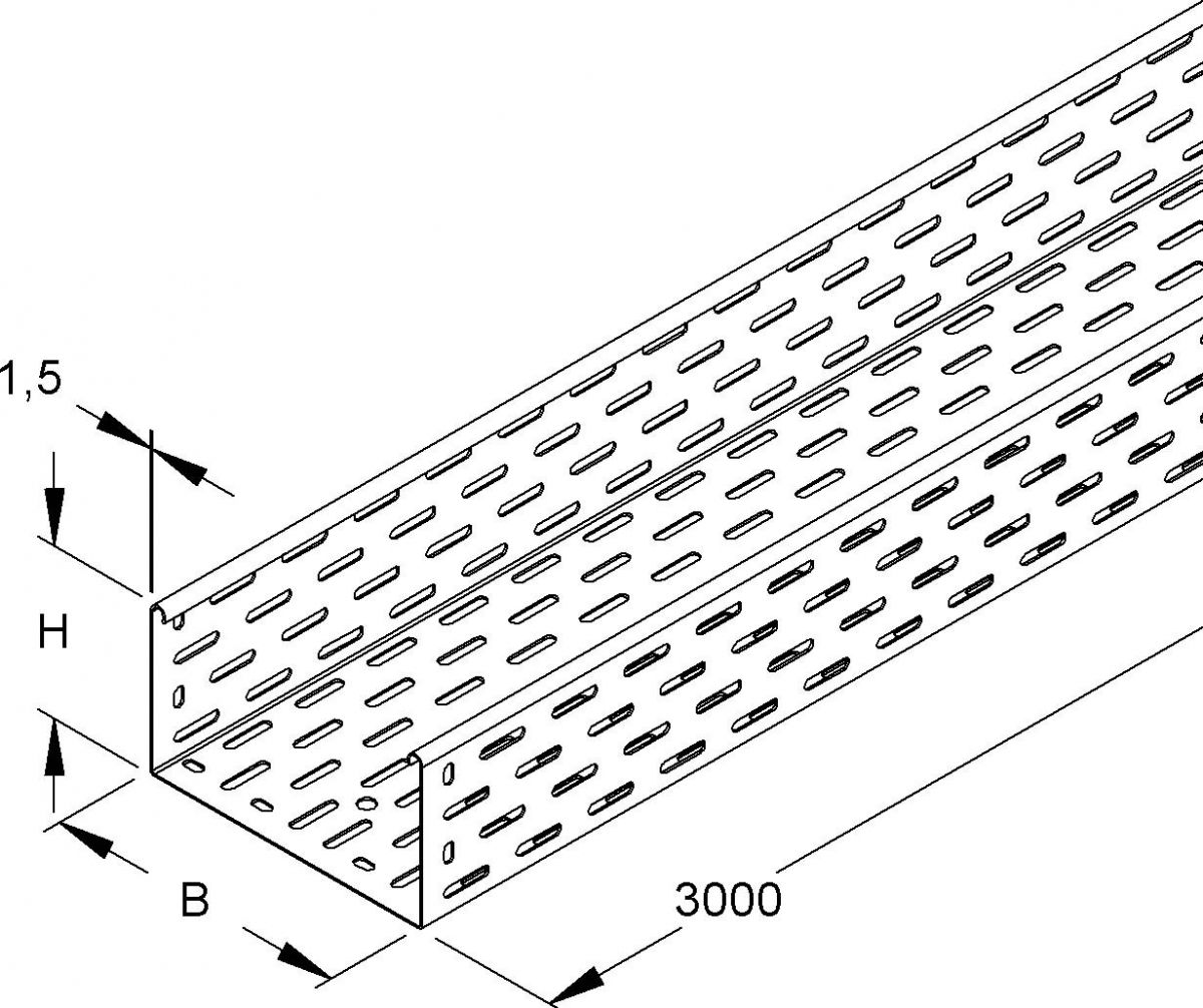 Kabelrinne RS 110.600 F