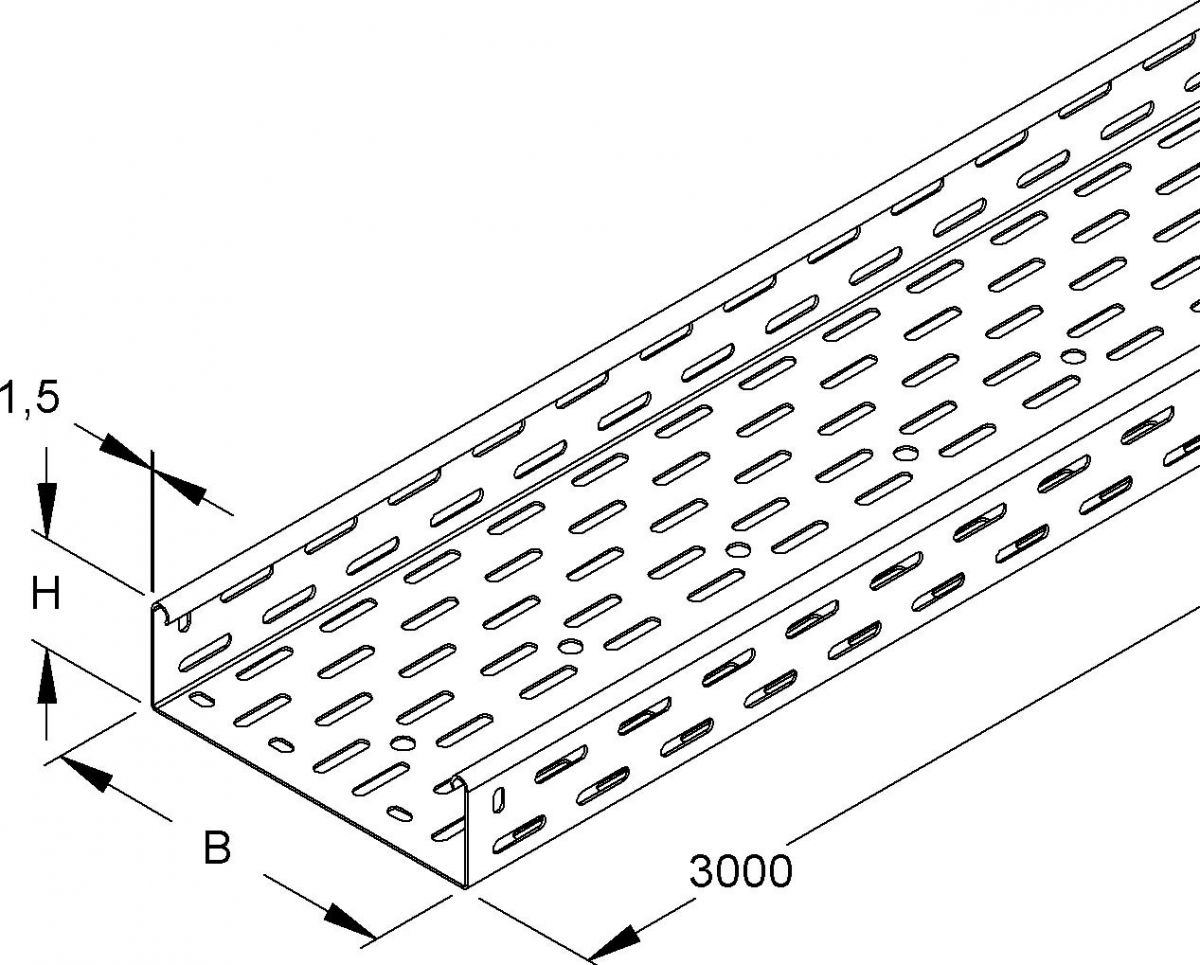 Kabelrinne RS 60.500 F OV