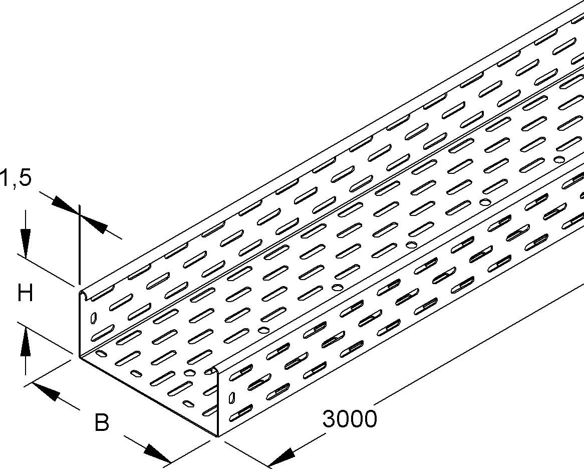 Kabelrinne RS 85.300 F OV