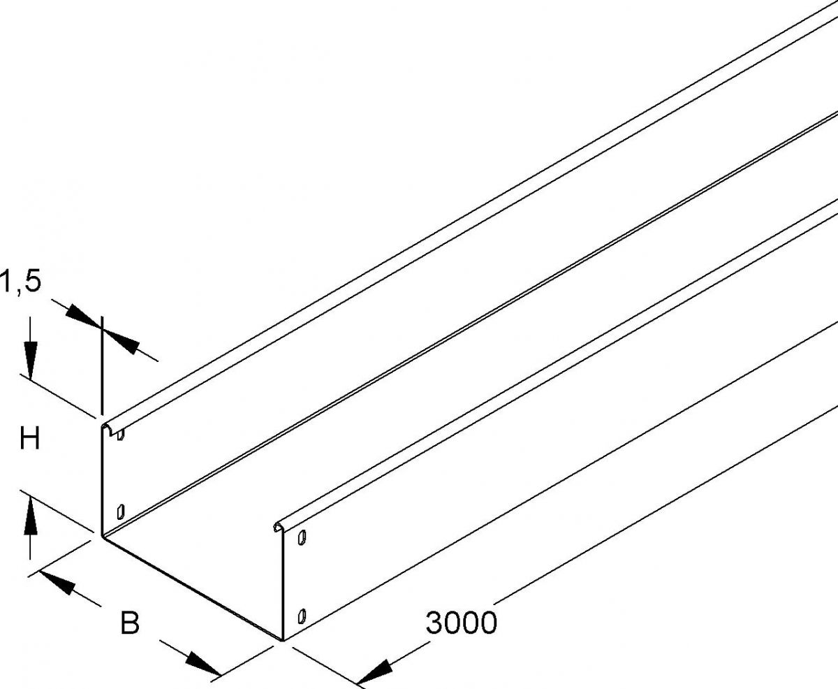 Kabelrinne RSU 110.300 F OV