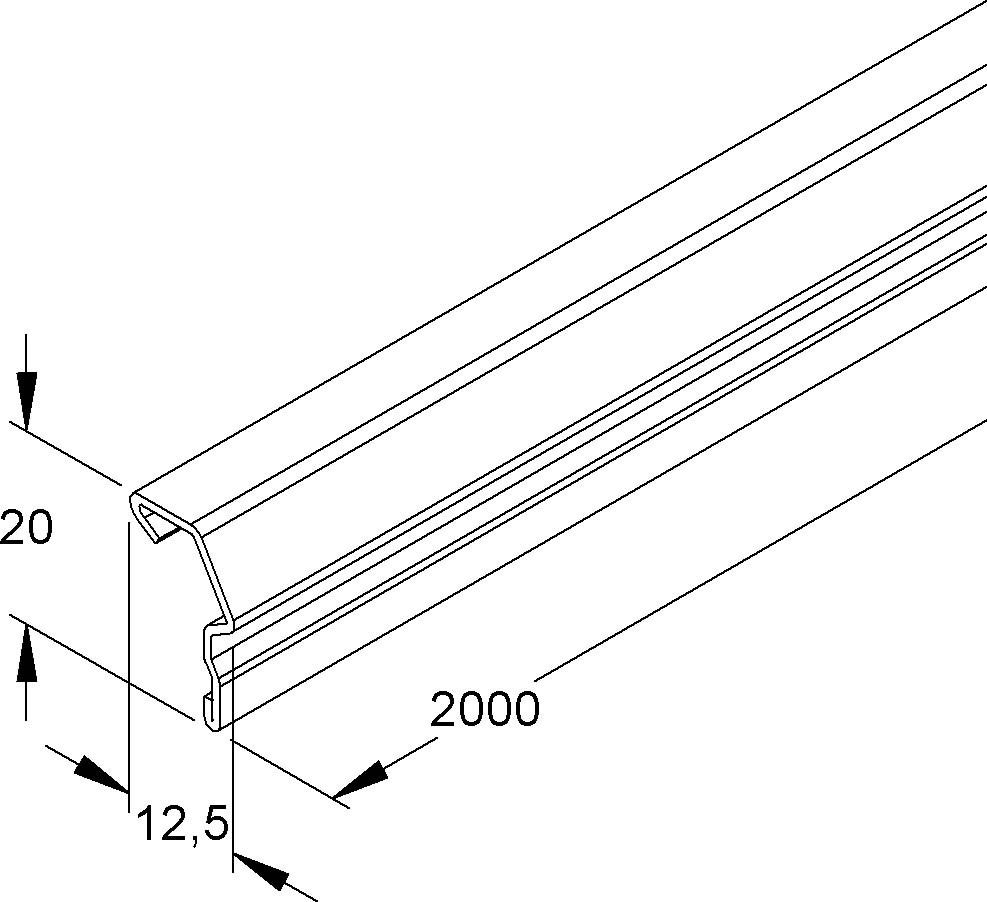 Konvektionsgitterprofil GKS 2000 WA