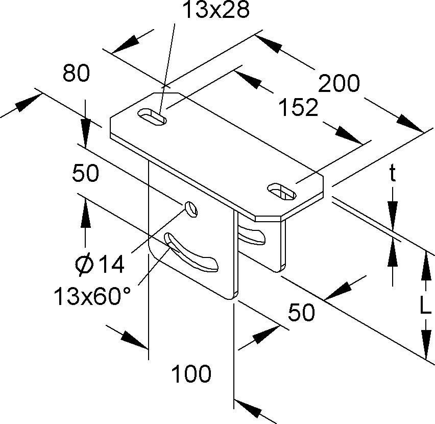 Schraubkopfplatte KUGV 5050 E5