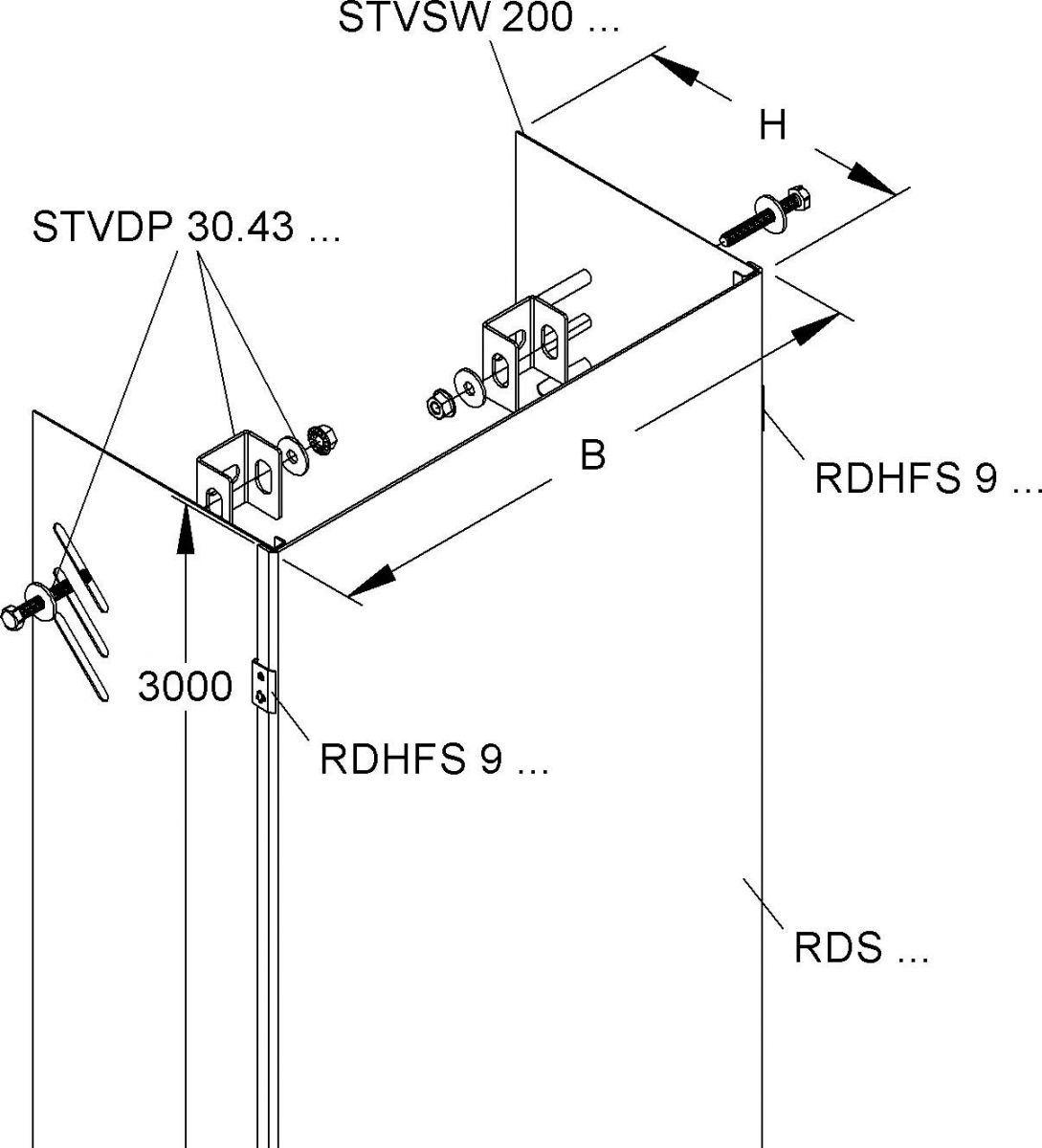 Steigetrassenverkleidung STVWA 600 F
