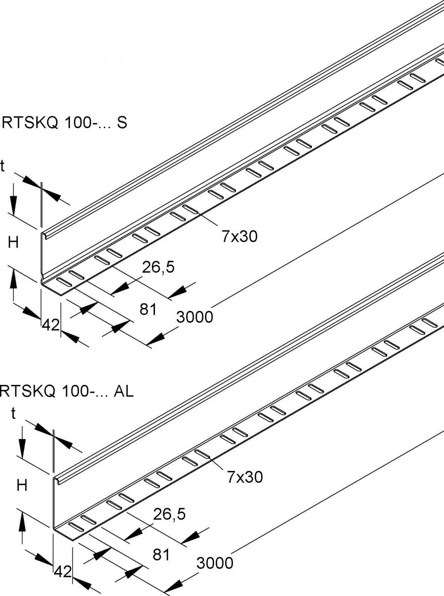 Trennsteg RTSKQ 100-2.0 AL