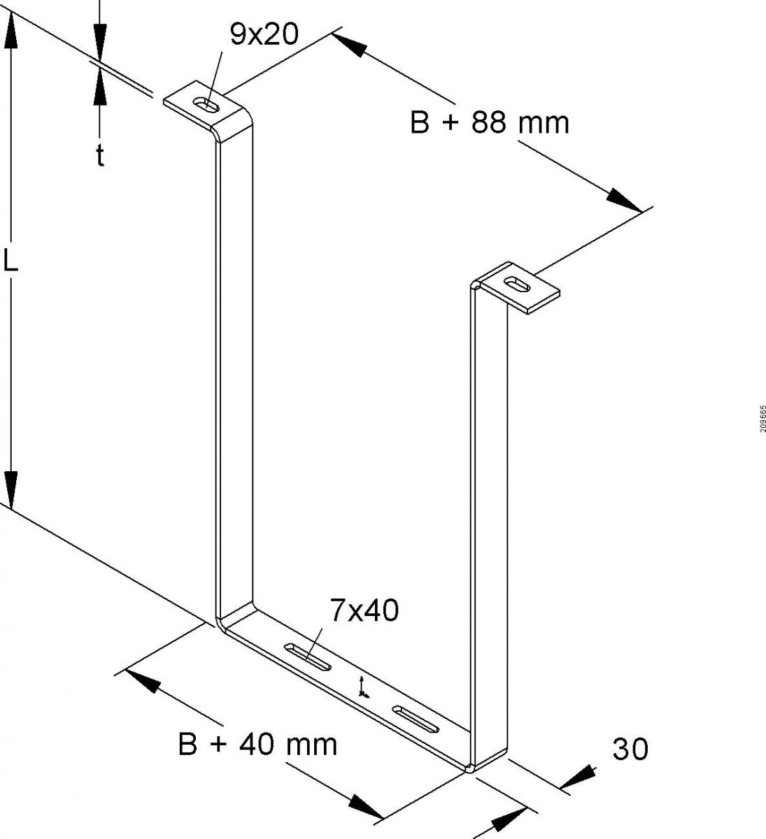 Tunnelabhängung TAH-B 100/600 E3
