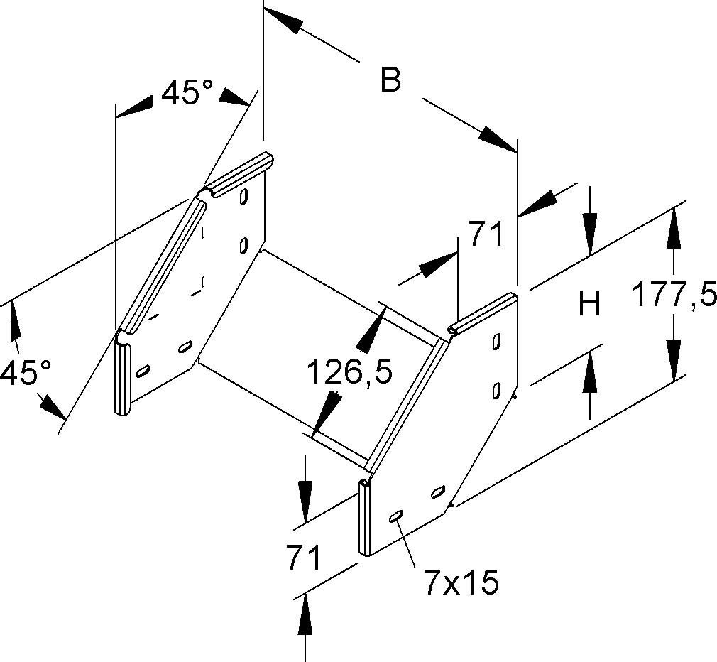 Universal-Fallstück RFDU 100.600-1.5S OV