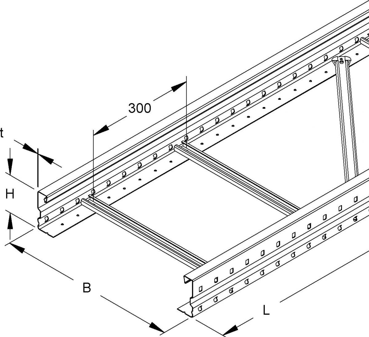 Weitspannkabelleiter WSL 105.500/3 E3