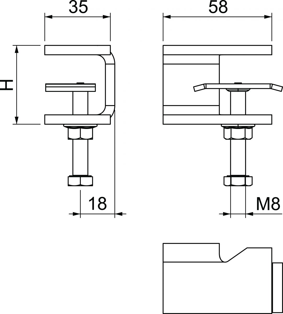 Klemmstück KLL 32 MD A2