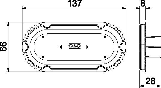 Signaldeckel UP ZU 60-SSD