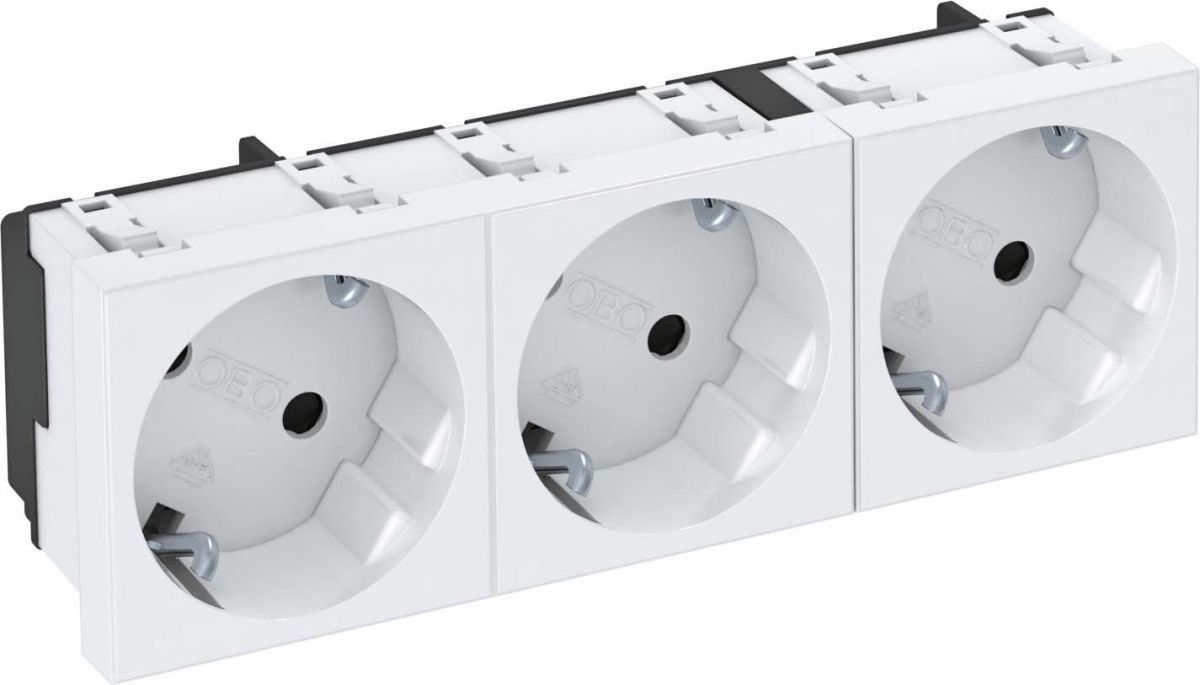 Steckdose 33 Grad, 3-fach STD-D3S RW3