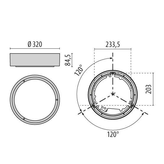 LED-Wand-/Deckenleuchte 30417390100