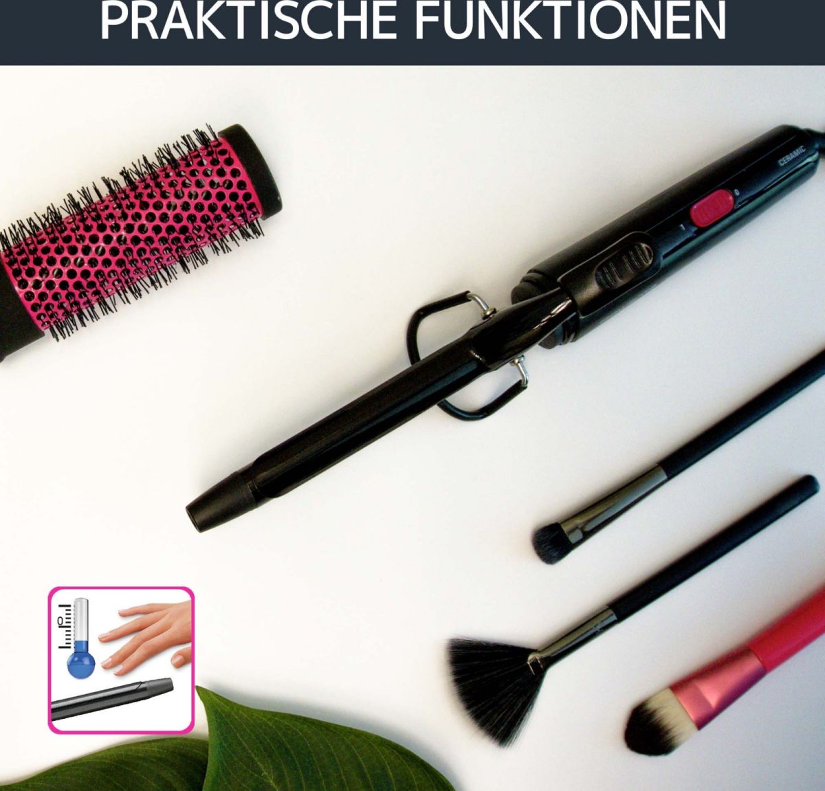 Frisierstab Curling Tong Basi CF2119 schwarz