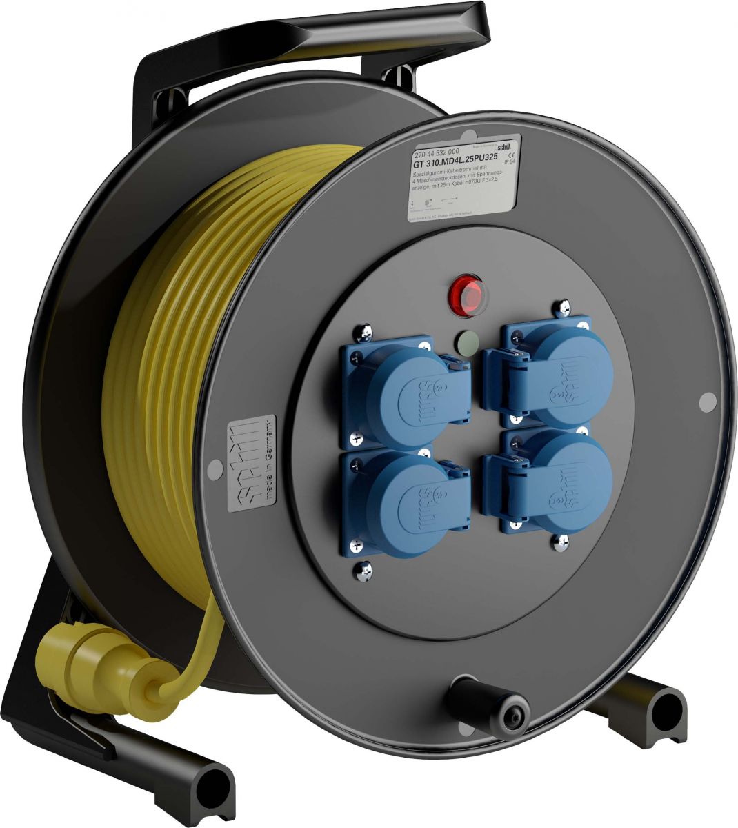 Spezialgummi-Kabeltrommel GT 310.MD4L.25PU325