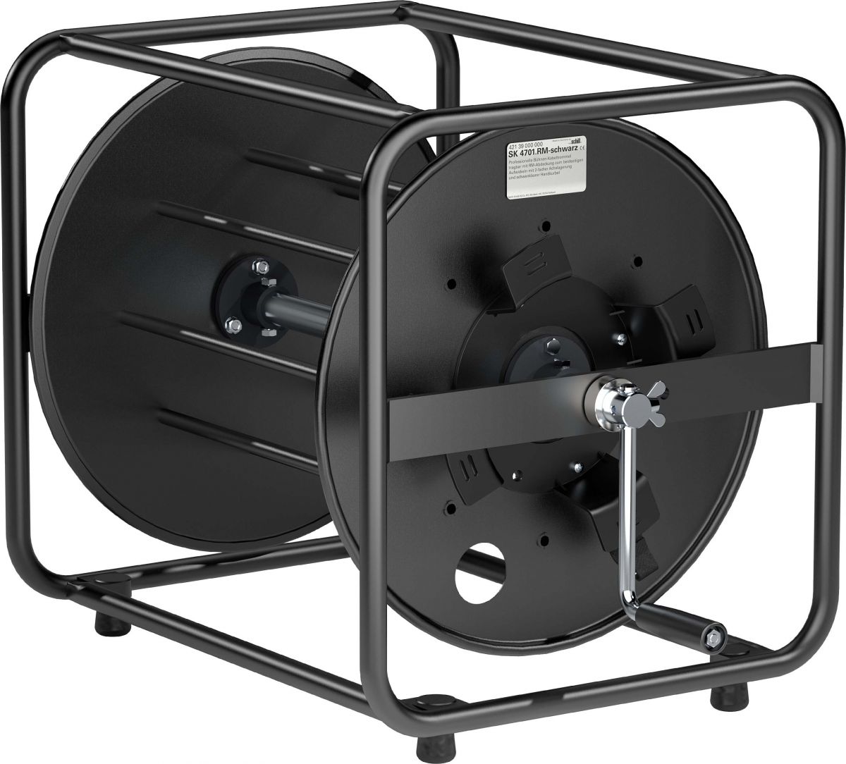 Stahlblech-Kabeltrommel SK4701RM-sw-Klettb.