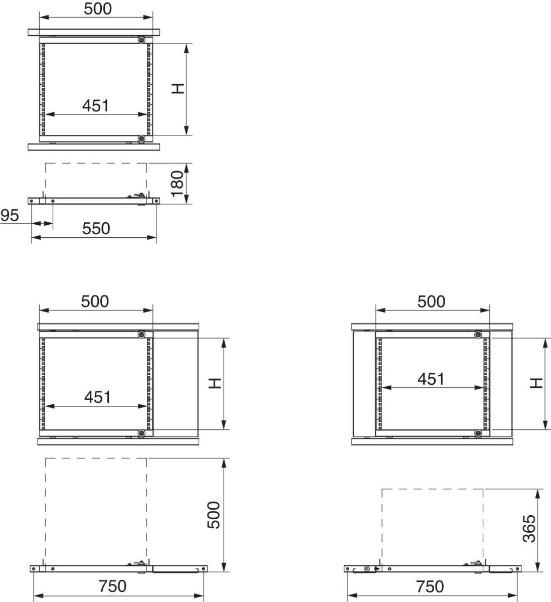 19 Zoll-Rahmen SF/SM NSYRSWP12