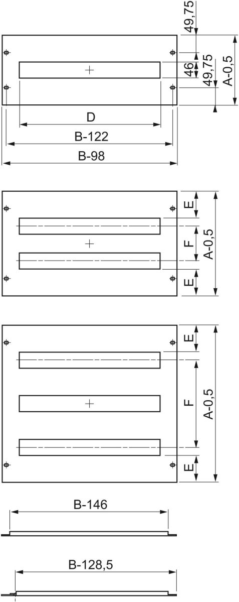 Frontplatte mit Ausschnitt NSYMUCH306