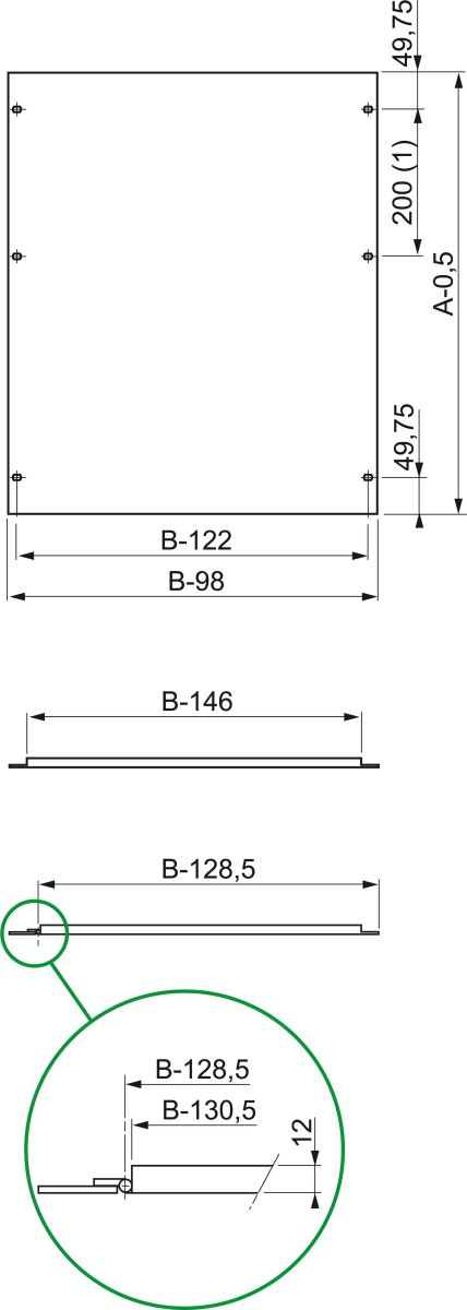 Frontplatte Vollblech NSYMPC158