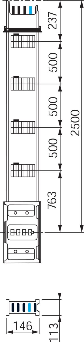 Verteilerstreckenstück KSA500EV4254