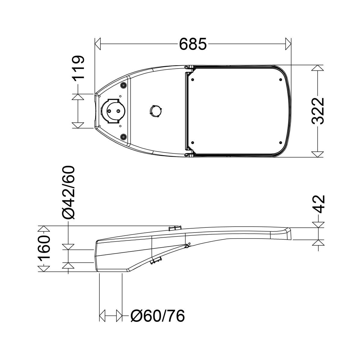 LED-Mastleuchte 47 4803 RFLOU