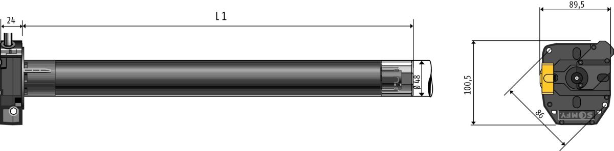 Rohrmotor LT 50 Meteor 1242727