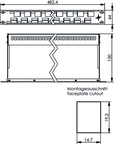 19Z Modulträger 1HE 100021505