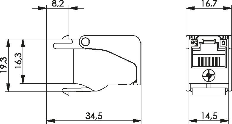 RJ45-Keystone 100023179