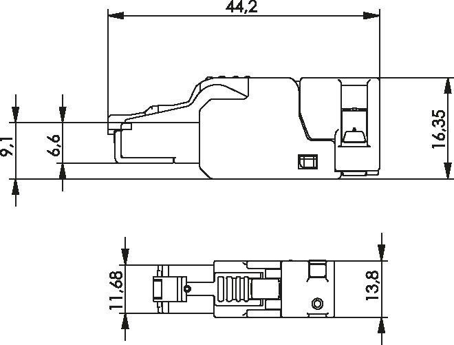 RJ45-Steckverbinder 100023052